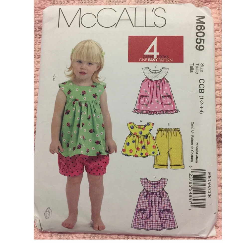 McCall’s  M6059 Toddlers’  Pattern